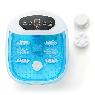 #ad Foot Spa Massager Foot Bath Soak Tub with Heat Bubble Massage Beads $45.99