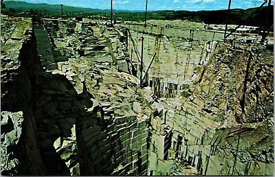 #ad Vtg Barre Vermont VT The Wells Lamson Granite Quarry Unused Chrome View Postcard $1.99
