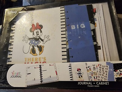 #ad New Disney Minnie Mouse Happy Journal And Stickers Binder $25.00