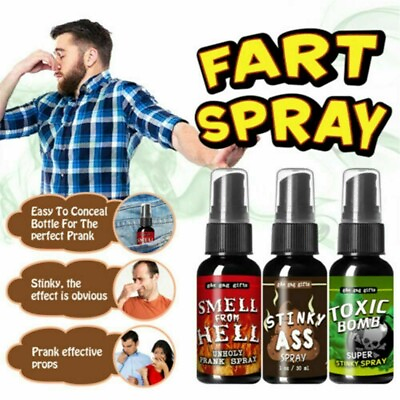 #ad Liquid Fart Spray Can Stink Bomb Ass Smelly Stinky Gas Crap Gag Prank Toy Joke $1.89
