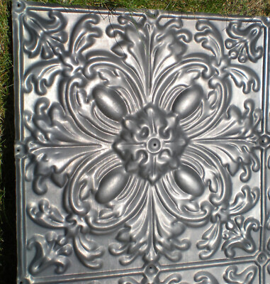 #ad Antique Victorian Nouveau Ceiling Tin Tile Ancanthus Flower Cottage Chic Fleur $28.89