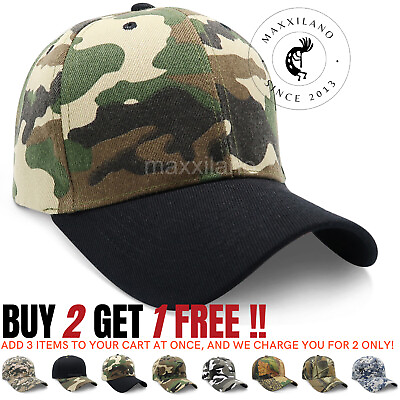 #ad Baseball Cap Men Tactical Army Hat Military Hunting Fishing Camouflage Visor $7.99