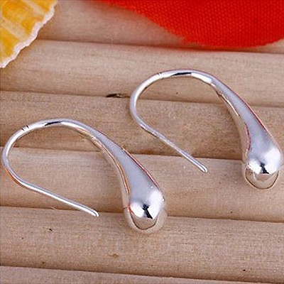 #ad Designer Inspired Solid 925 Sterling Silver 1quot; Teardrop Earrings with 925 Stamp $18.74