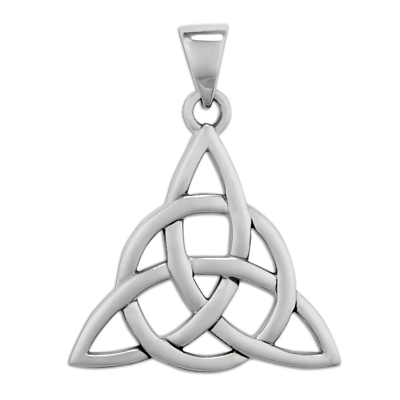 #ad Large Sterling Silver Celtic Trinity Knot Triquetra Pendant Jewelry Irish $39.99