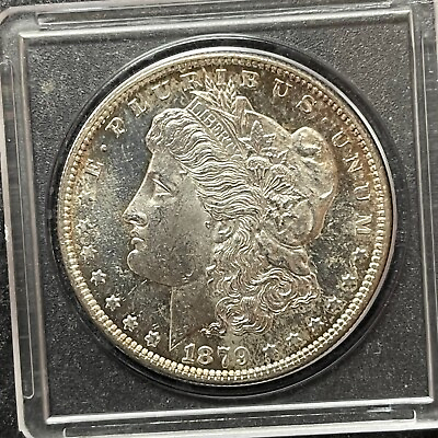 #ad 1879 S $1 UNITED STATES MORGAN SILVER DOLLAR 3RD REVERSE AU UNCIRCULATED KM# 110 $89.95