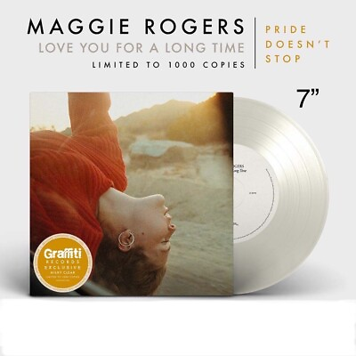 #ad Maggie Roger’s Heard It In A Past Life 7” Clear Single x1000 Vinyl LP $59.99