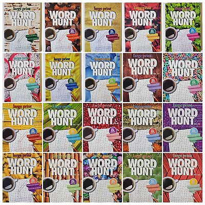 #ad PAPP Large Print Word Hunt Puzzle Books Largest Selection of Volumes You Pick $4.99