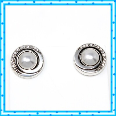 #ad Brighton Groovy Silver Crystal Post Earrings $31.50
