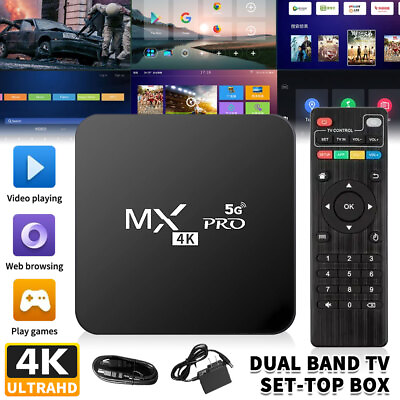 #ad MXQ Pro 4K 5G Ultra HD 64Bit Wifi Android 11 Quad Core Smart TV Box Media Player $20.69