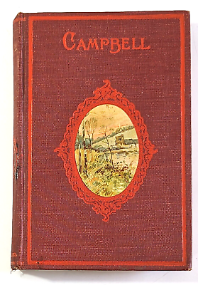 #ad The Poetical Works of Thomas Campbell Red HC Antiquarian Good Condition $10.00