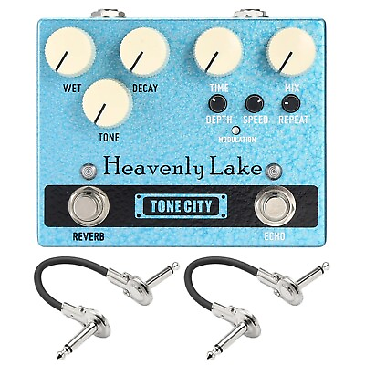 #ad New Tone City Heavenly Lake Delay amp; Reverb Guitar Effects Pedal $139.00