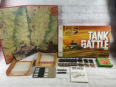 #ad Vingtage 1975 Tank Battle War Strategy Board Game InComplete Milton Bradley 4508 $26.95