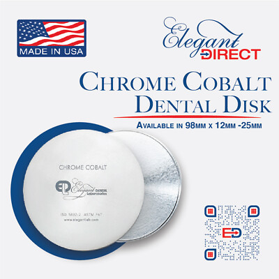 #ad Cobalt Chrome Dental Disk 98mm from Elegant Dental $312.00