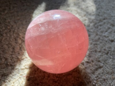 #ad Polished Rose Quartz Crystal Sphere $315.00