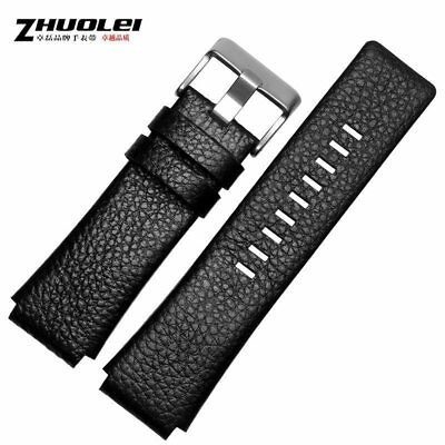 #ad 28 30mm Genuine Leather Watchband Strap Fit For Diesel DZ1089 DZ1123 DZ1132 $21.95