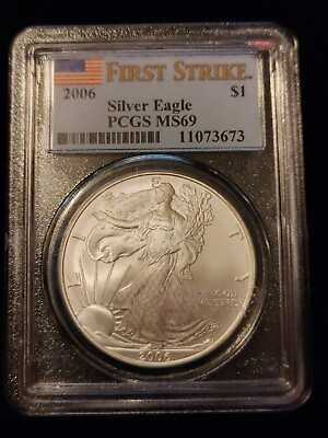 #ad First Strike Silver Egg PCGS MS69 $65.00