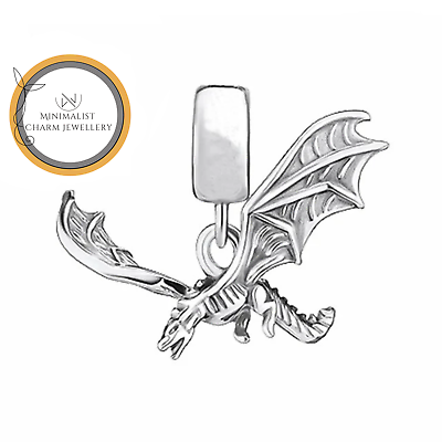 #ad GOT Dragon Charm For Bracelet Series Dragon Charm Silver Charm Gift For Women $26.39