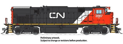 #ad Rapido HO Scale New 2024 M420 CN Canadian National #3536 DC Silent 33020 $157.16