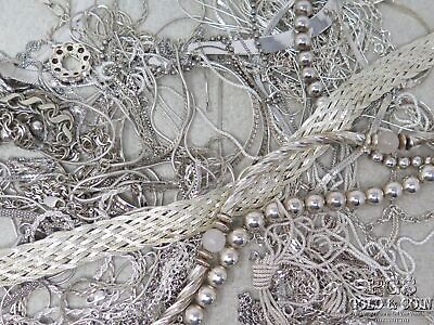 #ad 25.6ozt Assorted Sterling Silver Necklaces 796.2g .925 27789 $809.99