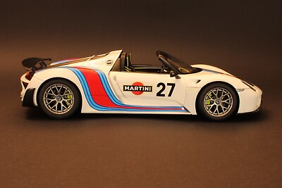 #ad Porsche 918 Spyder Weissach Martini Racing hand built 1 24 Revell model car $235.00