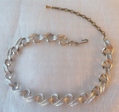 #ad Silver amp; Light Gold Tone #x27;Swirl#x27; Chain Necklace #necklace #jewelry #fashion $6.54