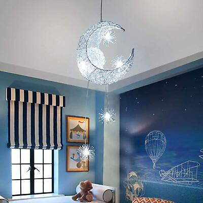 #ad LED Pendant Light Modern Moon Star Shape LED Pendant Lamp Chandelier Ceiling... $59.44