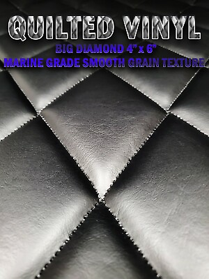 #ad Quilted Vinyl Smooth Marine Grade Big Diamond 4quot;x6quot; With 3 8quot; Foam Backing $25.99