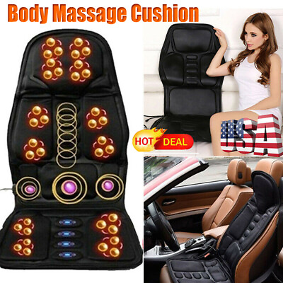 #ad Full Body Back Vibration Massage Cushion Car Chair Seat 8 Kind Massagers Pad SYF $33.63