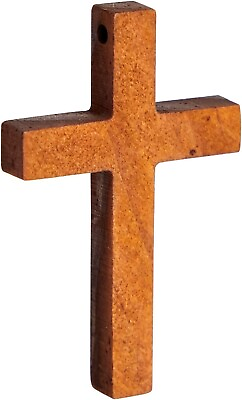 #ad ONE COUNT✝️Christian Cross Charm Wooden Pendant Jesus God Keychain Small Group✝️ $2.25
