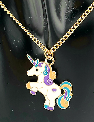 #ad Unicorn Pendant Necklace. Lovely Girls Necklace Best Gifts *UK* GBP 3.49