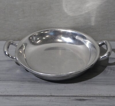 #ad Vintage Wilton Columbia RWP Silver Pewter Small 6.5quot; Diameter Handled Dish $19.99