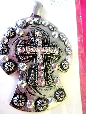 #ad Crystal Cross Pendent $14.95