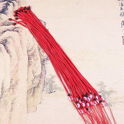 #ad 10PCS Silk Thread Hand Knotte Cord String Pendant Necklace Adjustable AK0204 $4.49