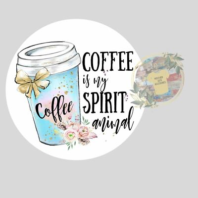 #ad Coffee is My Spirit Animal Sticker $5.00