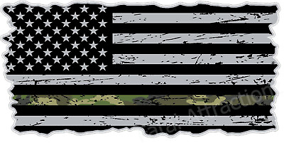 #ad Distressed American Flag Thin Camo Line Vinyl Decal sticker army military $34.99
