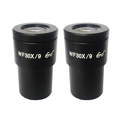 #ad One Pair WF30X High Eye point Eyepiece for Stereo Microsope Field of View 9 mm $54.40