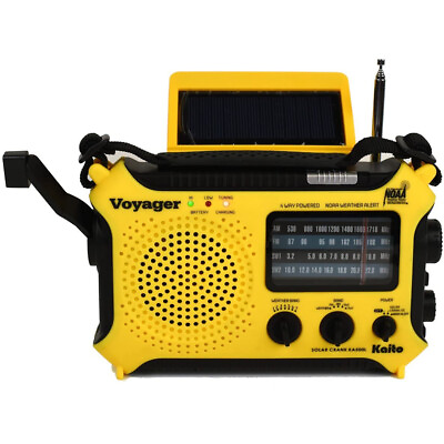 #ad Kaito KA500L Emergency AM FM SW NOAA Weather Alert Radio with Flashlight Yellow $59.99
