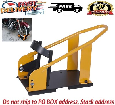 #ad Adjustable Motorcycle Wheel Chock Heavy Duty Transport Tire Mount Truck Trailer $50.97