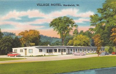 #ad Postcard Village Motel Hardwick VT $20.04