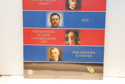#ad 2013 Pamp;D US MINT PRESIDENTIAL 8 COIN DOLLAR SET Sealed $14.99