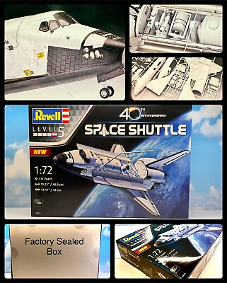 #ad #ad Revell 1:72 Space Shuttle 40th Anniversary Plastic Model Kit Factory Sealed NIB $49.99