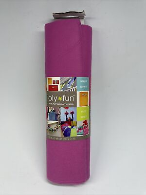 #ad OLY Fun Multi Purpose 20quot; Craft Material 3 Yard Pink. New $9.09