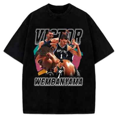 #ad Victor Wembanyama Wemby 90#x27;s Vintage Style Retro Graphic Design T Shirt $19.99