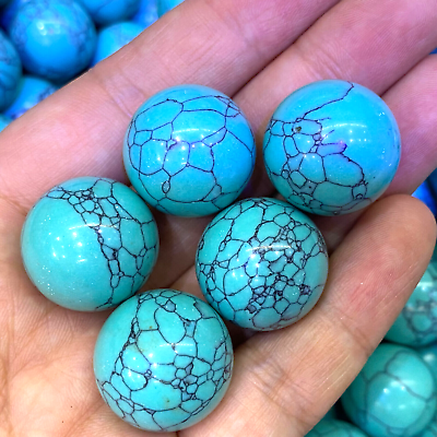 #ad 5pcs top Natural turquoise quartz sphere crystal ball reiki healing $13.34