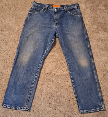 #ad Wrangler FR Jeans Mens 38 X 31 Riggs Workwear Fire Resistant Blue Jeans $22.00