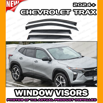#ad WINDOW VISORS for 2024 Chevrolet Chevy Trax DEFLECTOR RAIN GUARD VENT SHADE $55.98