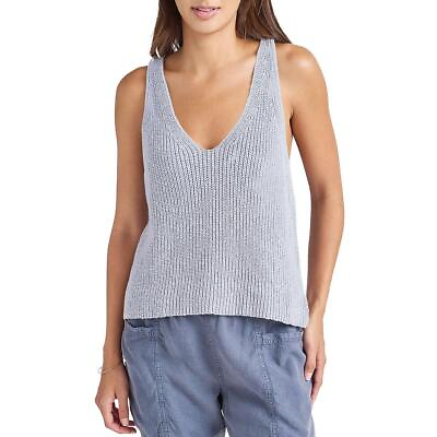 #ad Splendid Womens Deirdre Knit V Neck Layering Tank Top Sweater Shirt BHFO 4094 $12.99