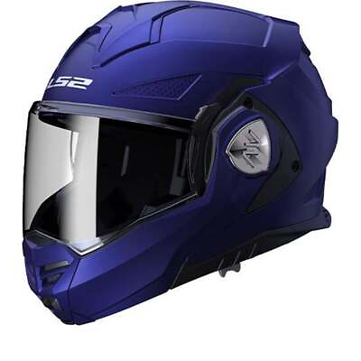 #ad LS2 FF901 Advant X Solid Matt Blue Modular Helmet New Fast Shipping $342.63