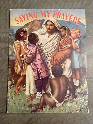 #ad VTG Saying My Prayers Softcover Book 1953 METROPOLITAN CHURCH Association $9.99
