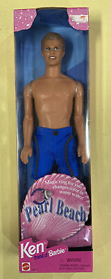 #ad 1997 PEARL BEACH Ken Friend Of Barbie Doll Magic Ring Brand New Sealed Movie $29.99